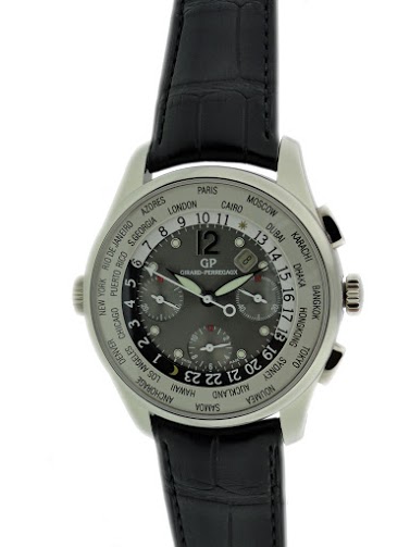 Lot#2207 Girard Perregaux World Time Chronograph Lot#2207 Girard Perregaux World Time Chronograph Watches Lot#2207 Girard Perregaux World Time Chronograph Watches