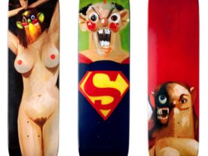 George Condo x Supreme Skateboard Decks George Condo x Supreme Skateboard Decks Art George Condo x Supreme Skateboard Decks Art Auction