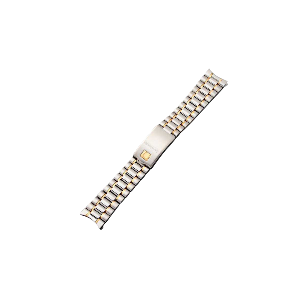 3112_1 Steel and Gold Omega Speedmaster Watch Bracelet