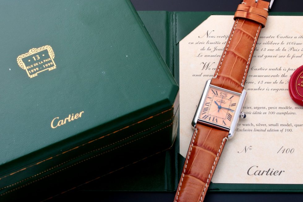 Cartier Tank 13 Sterling Silver Anniversary Watch – Baer Bosch Auctioneers