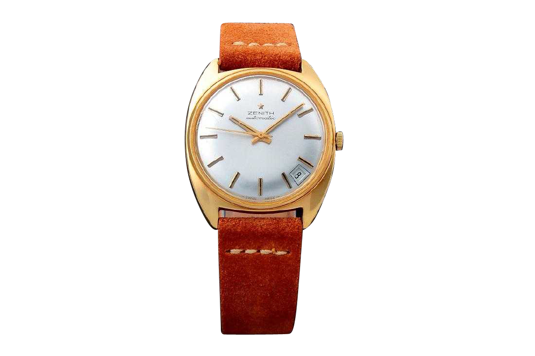 Lot #3223 – Vintage Gents 18k Yellow Gold Zenith Date Watch Lot #3223 – Vintage Gents 18k Yellow Gold Zenith Date Watch Vintage Lot #3223 – Vintage Gents 18k Yellow Gold Zenith Date Watch Vintage Auction