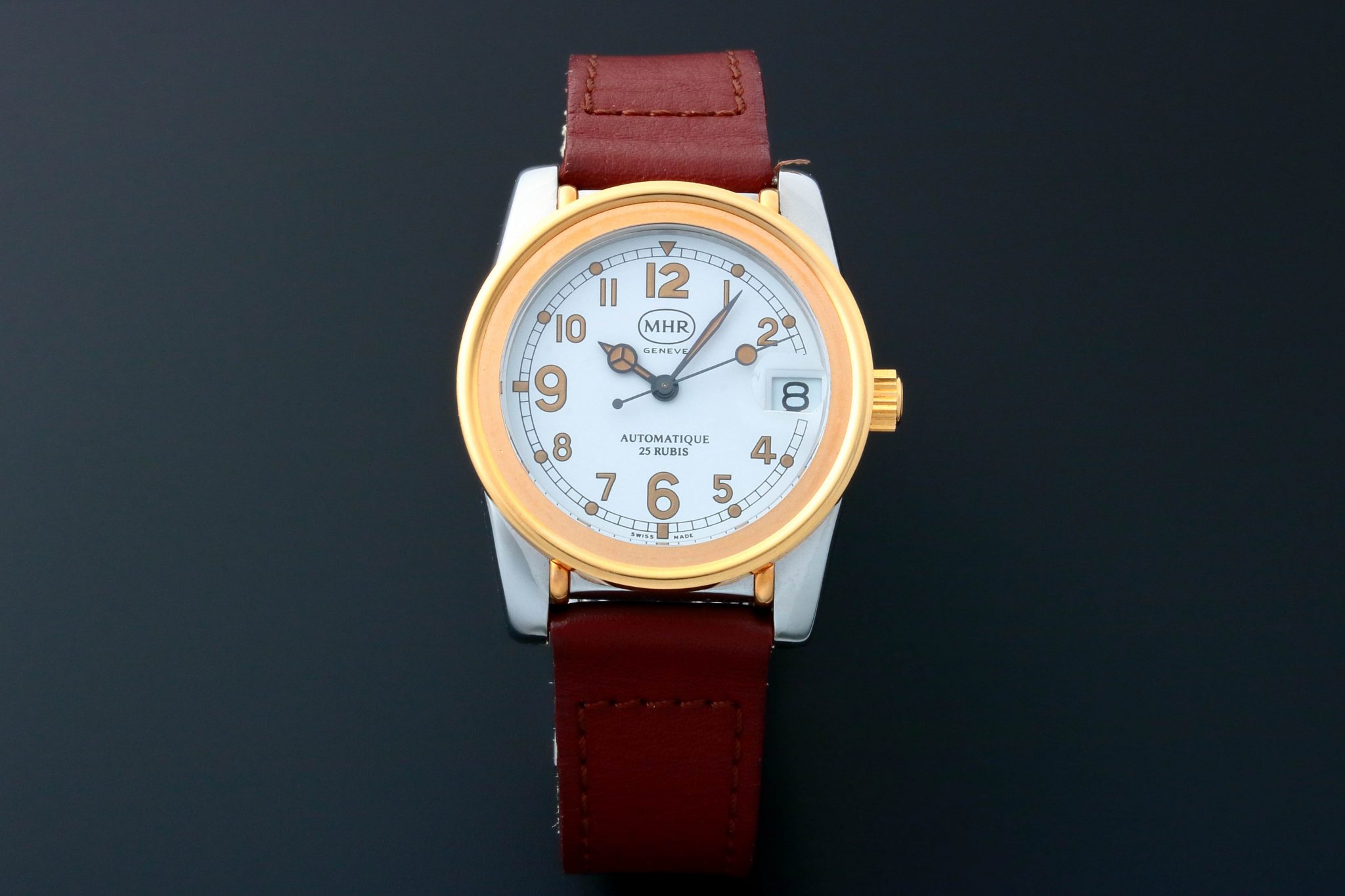 Lot #3189A – Rare Men’s Mahara MHR Date Watch Lot #3189A – Rare Men’s Mahara MHR Date Watch MHR Lot #3189A – Rare Men’s Mahara MHR Date Watch MHR MHR
