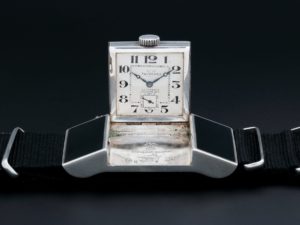 Private: Lot #14143 – Vintage Tavannes Golf Belt Sterling Silver Watch 0125968 Belt Watch Double Signed Dial