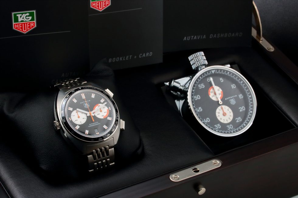 Tag Heuer Autavia Caliber 11 Watch & Dashboard Set CY2111 – Baer & Bosch Auctioneers