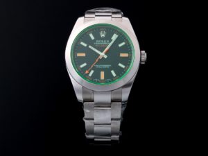 Lot #12406 – Rolex 116400GV Milgauss Green Sapphire Watch 116400GV Glace Verte