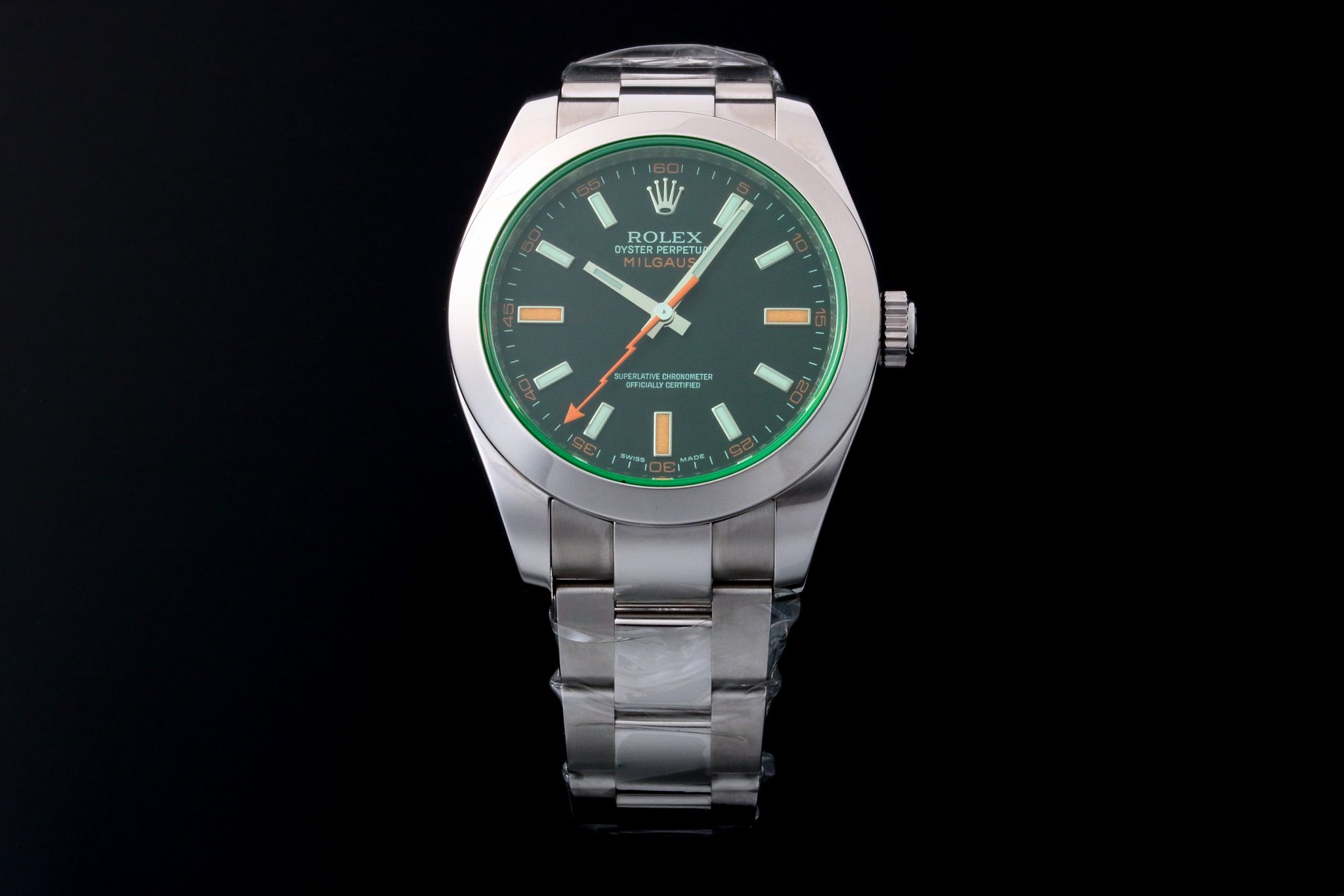 Lot #12406 – Rolex 116400GV Milgauss Green Sapphire Watch Lot #12406 – Rolex 116400GV Milgauss Green Sapphire Watch 116400GV Lot #12406 – Rolex 116400GV Milgauss Green Sapphire Watch 116400GV Glace Verte