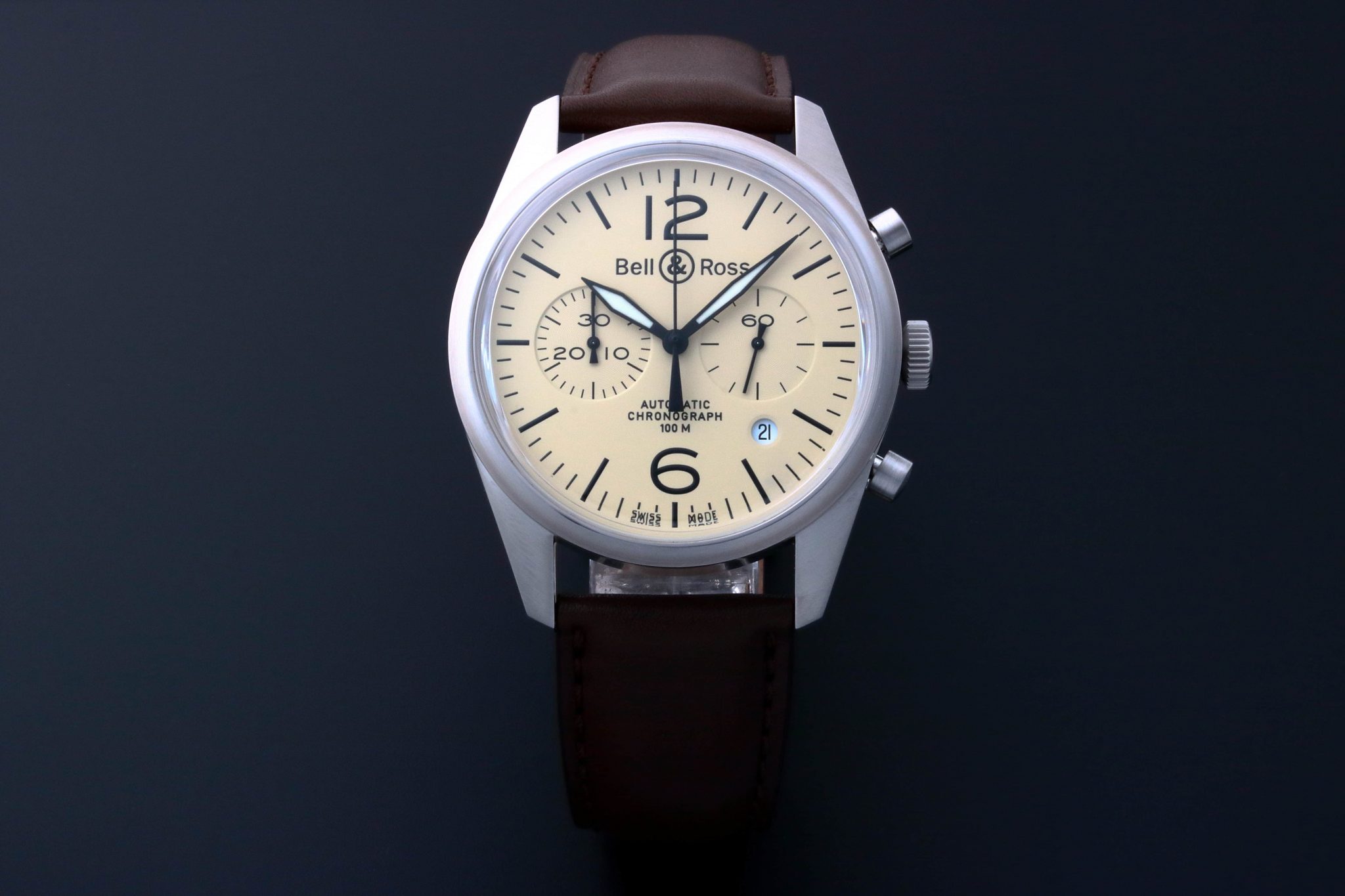 Lot #3232 – Bell & Ross Chronograph Watch BRV126-BEI-ST/SCA/2 Lot #3232 – Bell & Ross Chronograph Watch BRV126-BEI-ST/SCA/2 Bell & Ross Lot #3232 – Bell & Ross Chronograph Watch BRV126-BEI-ST/SCA/2 Bell & Ross Bell & Ross