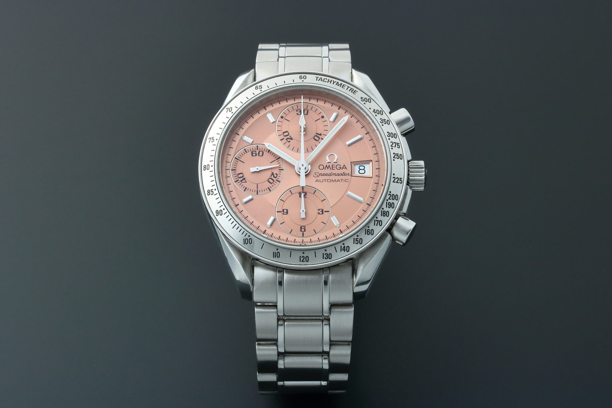 Lot #13232 – Omega 3513.60 Speedmaster Salmon Dial Watch Special Edition Lot #13232 – Omega 3513.60 Speedmaster Salmon Dial Watch Special Edition Omega Lot #13232 – Omega 3513.60 Speedmaster Salmon Dial Watch Special Edition Omega Omega 3513.60