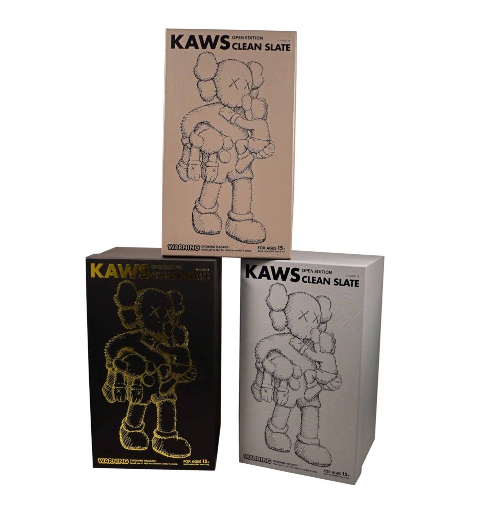 KAWS Clean Slate Set Brown Grey Black