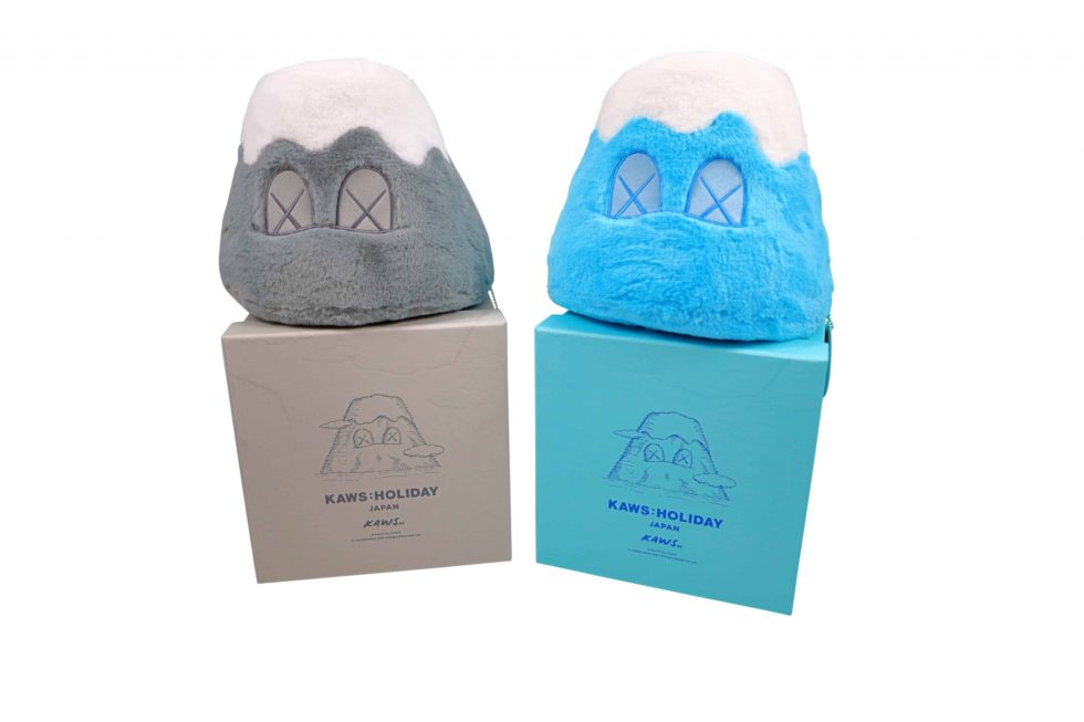 KAWS Holiday Japan Mount Fuji Plush Set Blue Grey
