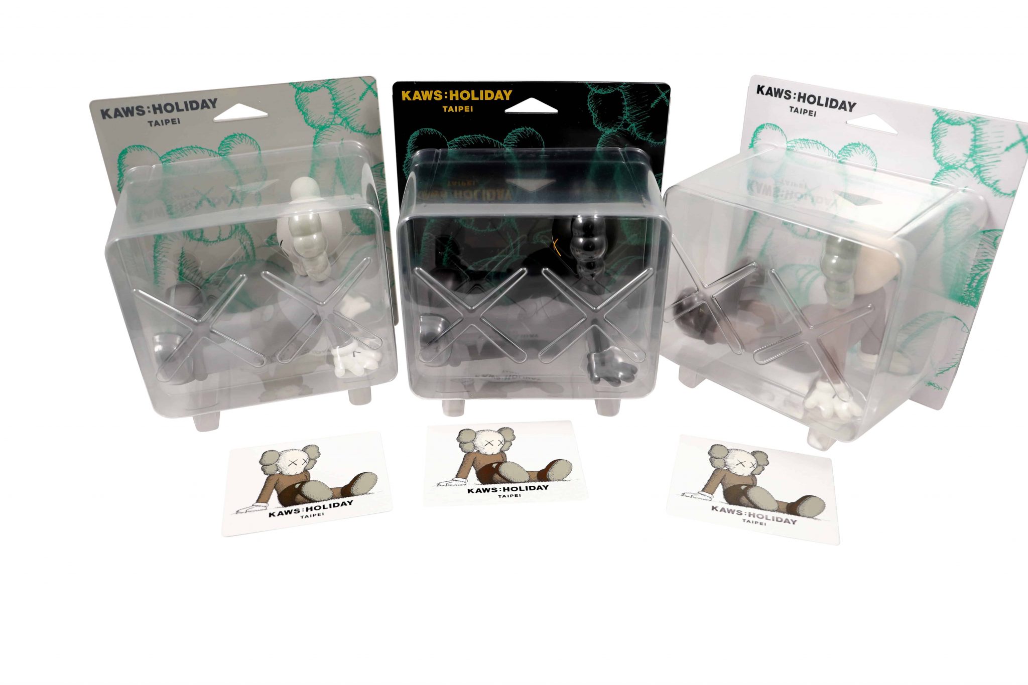 Lot #12314 – KAWS Holiday Taipei Vinyl 3 Figure Set Brown, Grey, Black Sealed Lot #12314 – KAWS Holiday Taipei Vinyl 3 Figure Set Brown, Grey, Black Sealed Art Toys Lot #12314 – KAWS Holiday Taipei Vinyl 3 Figure Set Brown, Grey, Black Sealed Art Toys KAWS