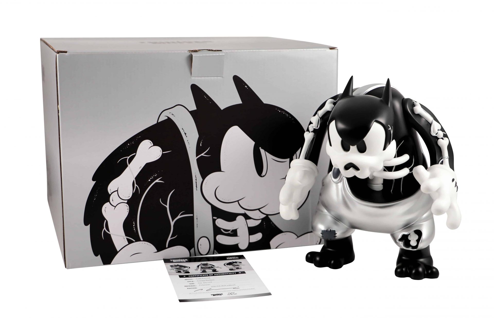 Lot #HB29-053 – Cote Escriva Creepy Badass Silver Thunder Mates Limited Edition Lot #HB29-053 – Cote Escriva Creepy Badass Silver Thunder Mates Limited Edition Art Toys Lot #HB29-053 – Cote Escriva Creepy Badass Silver Thunder Mates Limited Edition Art Toys Cote Escriva