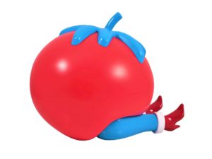 Lot #HB29-039 – Piet Parra Give Up Tomato Sculpture Lamp x Case Studyo Art Toys Piet Parra