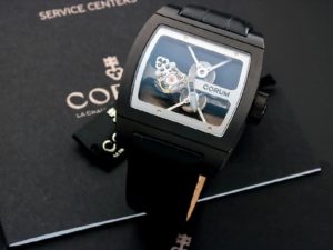 Private: Lot #14135 – Rare Titanium Corum Ti Bridge Tourbillon Watch #022.704.94/0F81 0000 Corum Corum 022.704.94/0F81