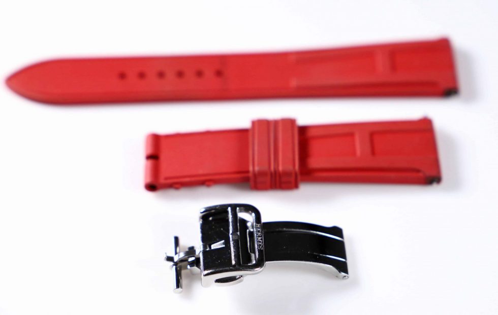 Hermes Rubber Strap With Hermes Deployant Buckle- Baer & Bosch Watch Auction