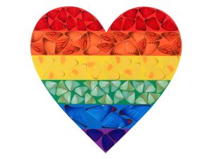 Lot #12856 – Damien Hirst Butterfly Heart Large Print on Aluminum Lot #12856 – Damien Hirst Butterfly Heart Large Print on Aluminum Art Lot #12856 – Damien Hirst Butterfly Heart Large Print on Aluminum Art Damien Hirst Butterfly Heart