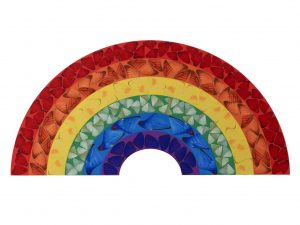Lot #12828 – Damien Hirst Butterfly Rainbow Large Print on Aluminum Lot #12828 – Damien Hirst Butterfly Rainbow Large Print on Aluminum Art Lot #12828 – Damien Hirst Butterfly Rainbow Large Print on Aluminum Art Damien Hirst Butterfly