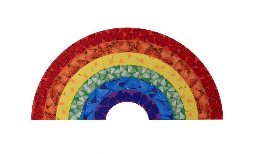 Damien Hirst Butterfly Rainbow Large Giclée Print On Aluminum – Baer & Bosch Toy Auctions
