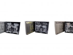 Lot #12306 – KAWS Along The Way 3 Figure Set Vinyl Sculptures Sealed Along The Way KAWS Along The Way