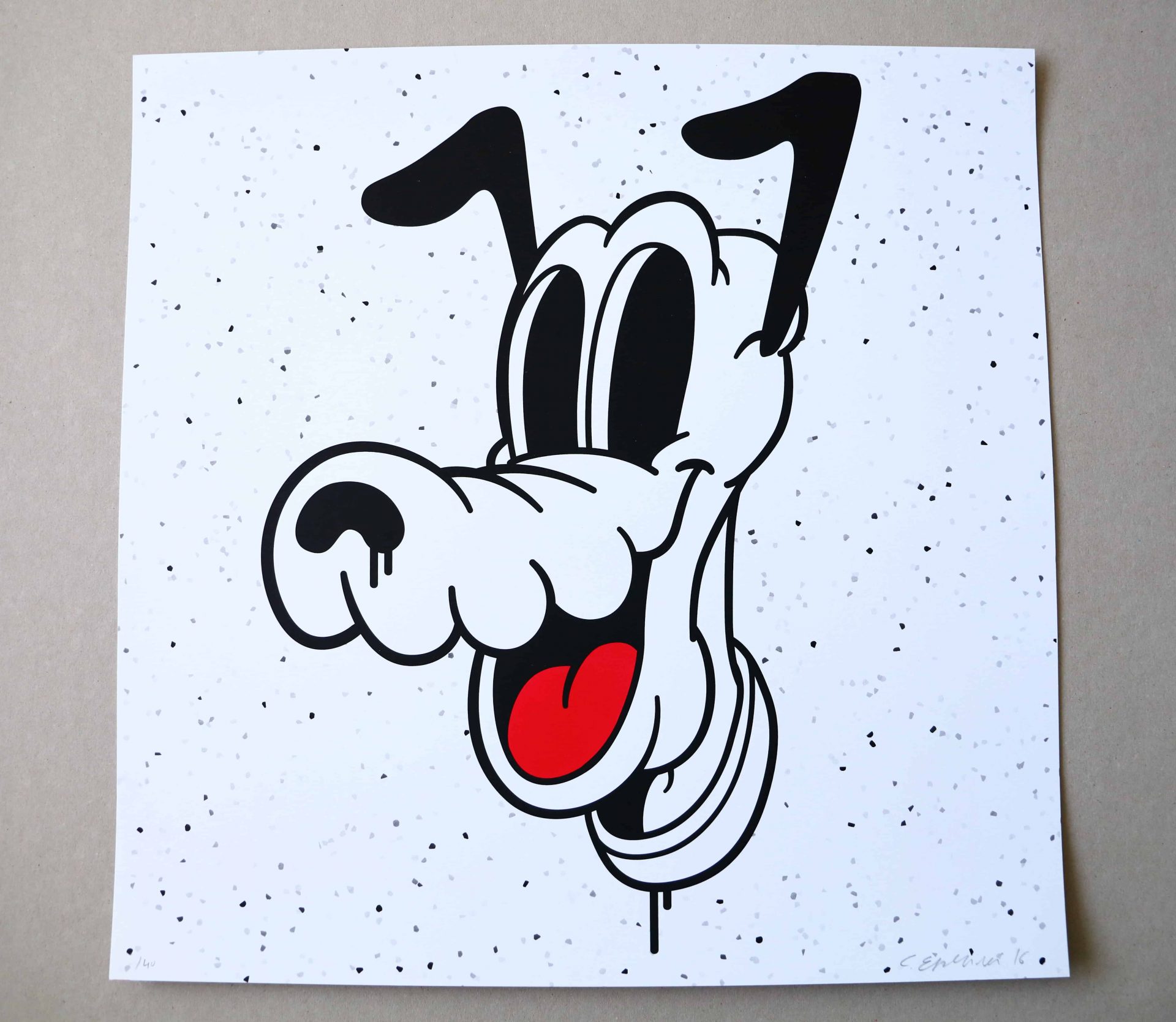 Lot #13851 – Cote Escriva Goofy Screen Print Limited of 40 Lot #13851 – Cote Escriva Goofy Screen Print Limited of 40 Art Lot #13851 – Cote Escriva Goofy Screen Print Limited of 40 Art Cote Escriva