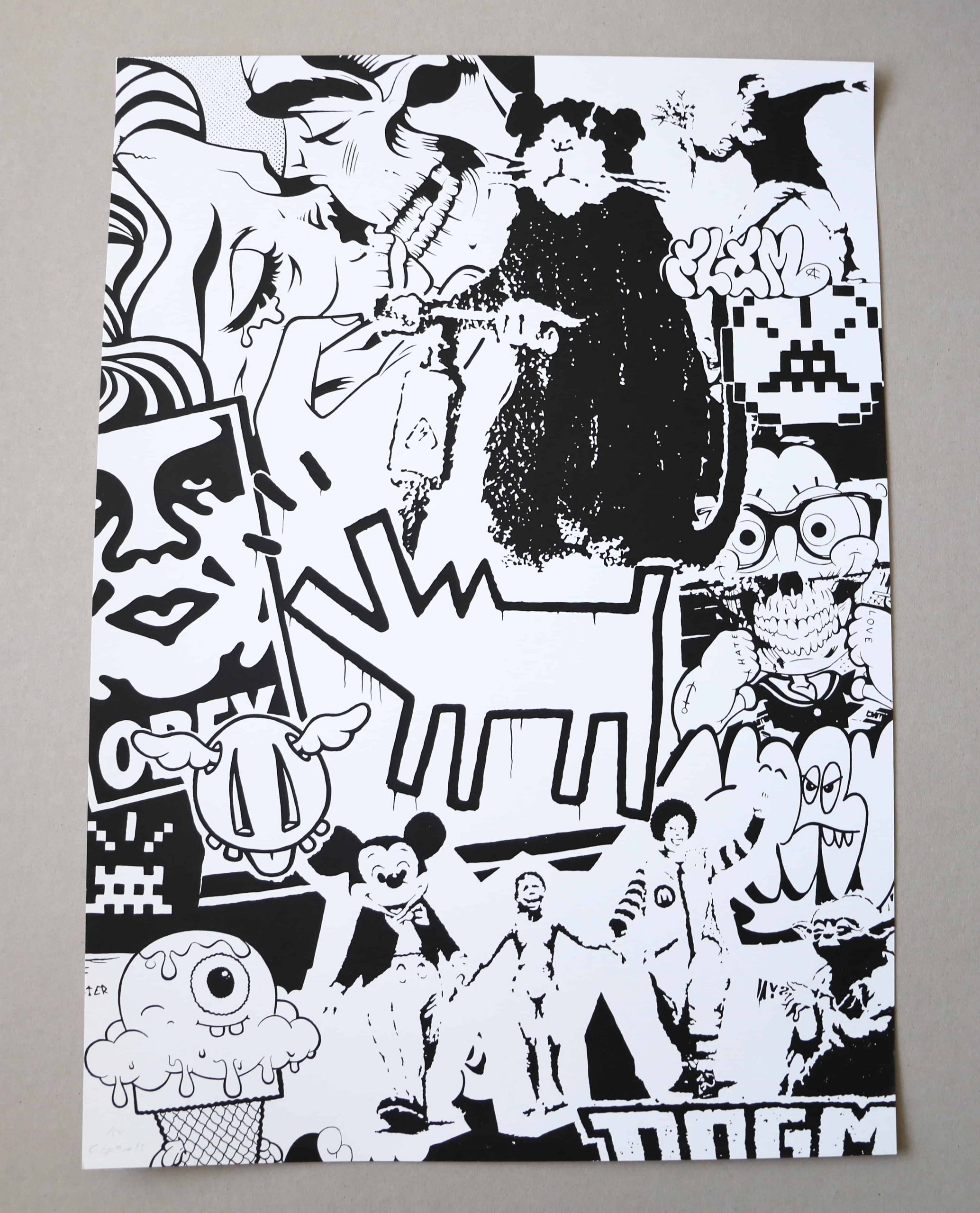 Lot #HB29-061 – Cote Escriva Street Art Screen Print Limited Edition of 50 Lot #HB29-061 – Cote Escriva Street Art Screen Print Limited Edition of 50 Art Lot #HB29-061 – Cote Escriva Street Art Screen Print Limited Edition of 50 Art Cote Escriva