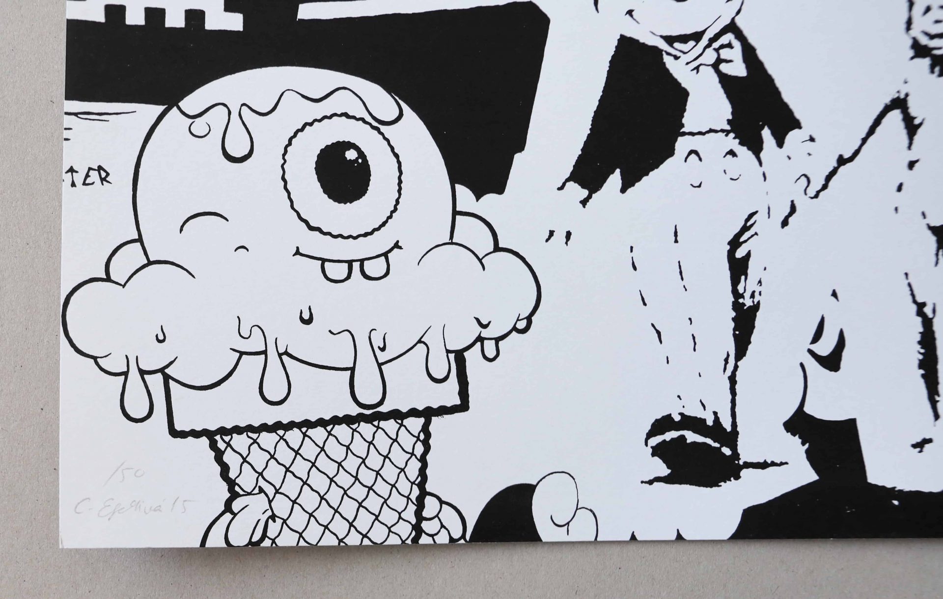 Lot #HB29-061 – Cote Escriva Street Art Screen Print Limited Edition of 50 Lot #HB29-061 – Cote Escriva Street Art Screen Print Limited Edition of 50 Art Lot #HB29-061 – Cote Escriva Street Art Screen Print Limited Edition of 50 Art Cote Escriva
