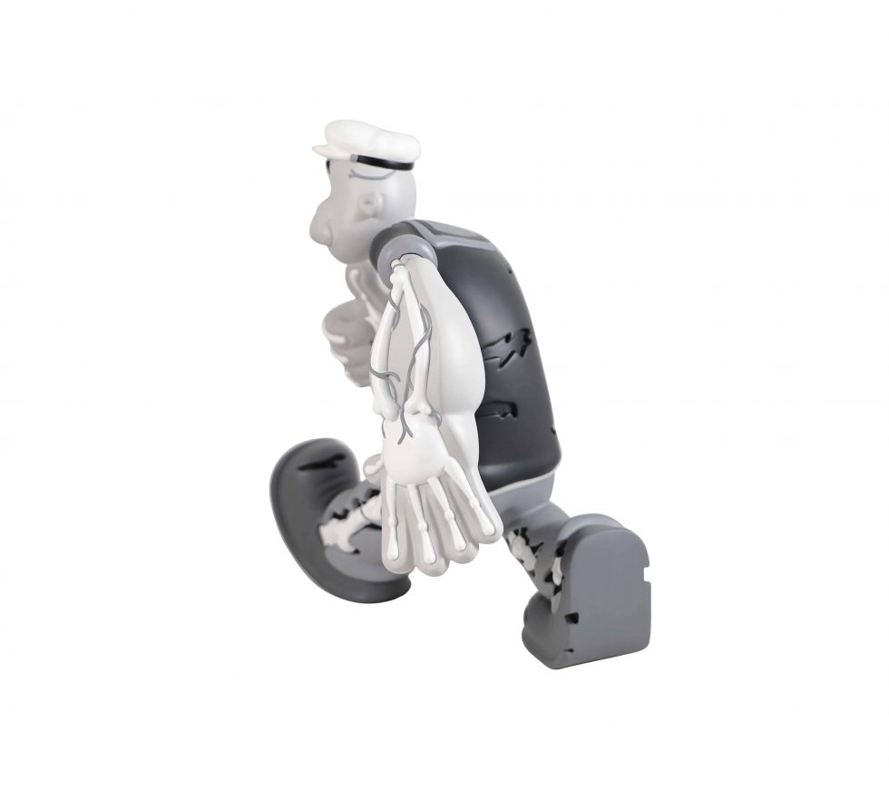 HB29-056 – Cote Escriva x Thunder Mates Creepy Popeye Monochrome Version Limited Edition Sculpture – Baer & Bosch Auctions