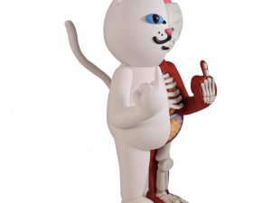 Lot #12357 – Ripndip Lord Nermal Anatomy Vinyl 14in Figure Limited Edition Art Toys