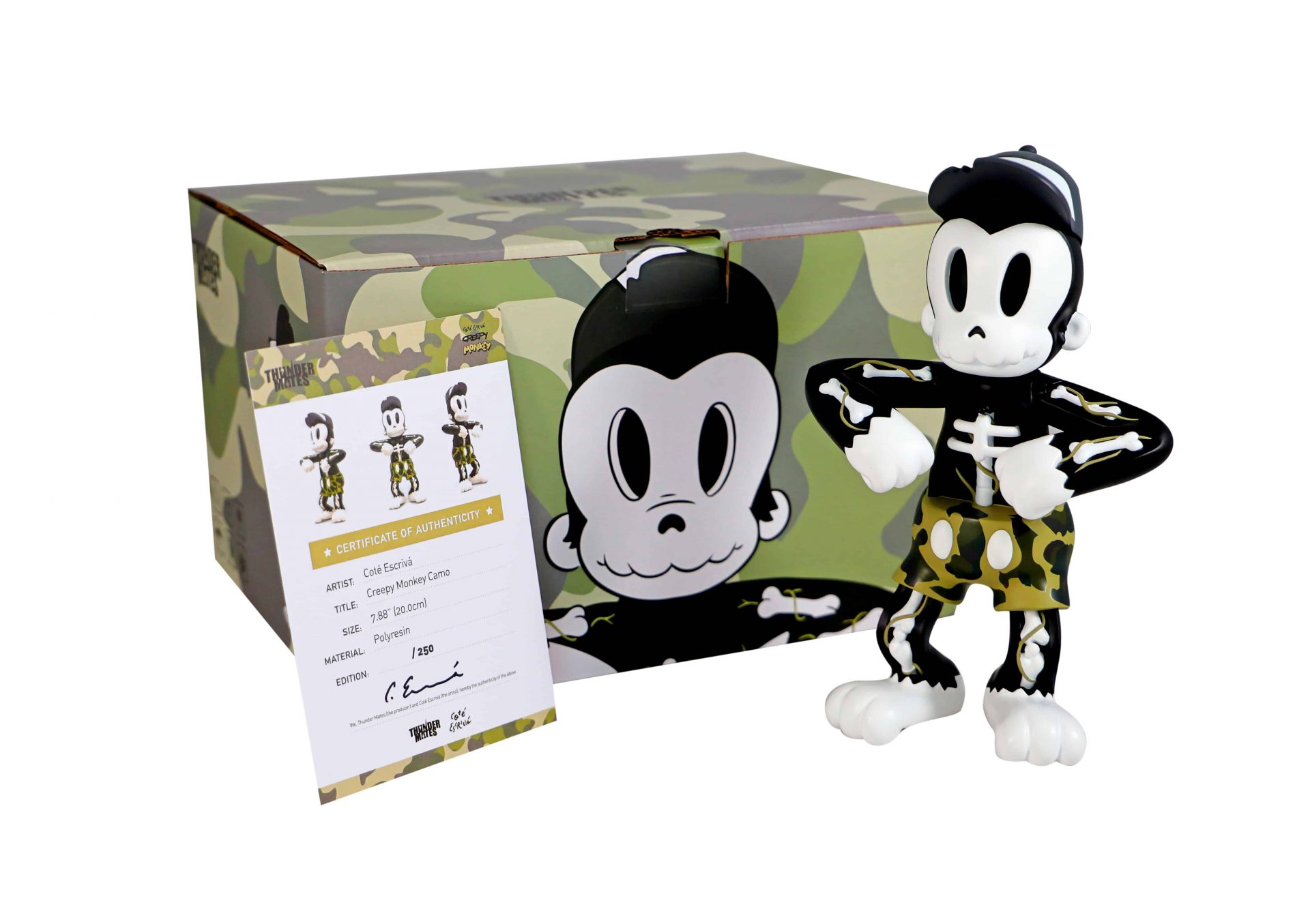 Lot #HB29-013 – Cote Escriva x Thunder Mates Creepy Monkey Camo Sculpture Limited Edition Lot #HB29-013 – Cote Escriva x Thunder Mates Creepy Monkey Camo Sculpture Limited Edition Art Toys Lot #HB29-013 – Cote Escriva x Thunder Mates Creepy Monkey Camo Sculpture Limited Edition Art Toys Cote Escriva