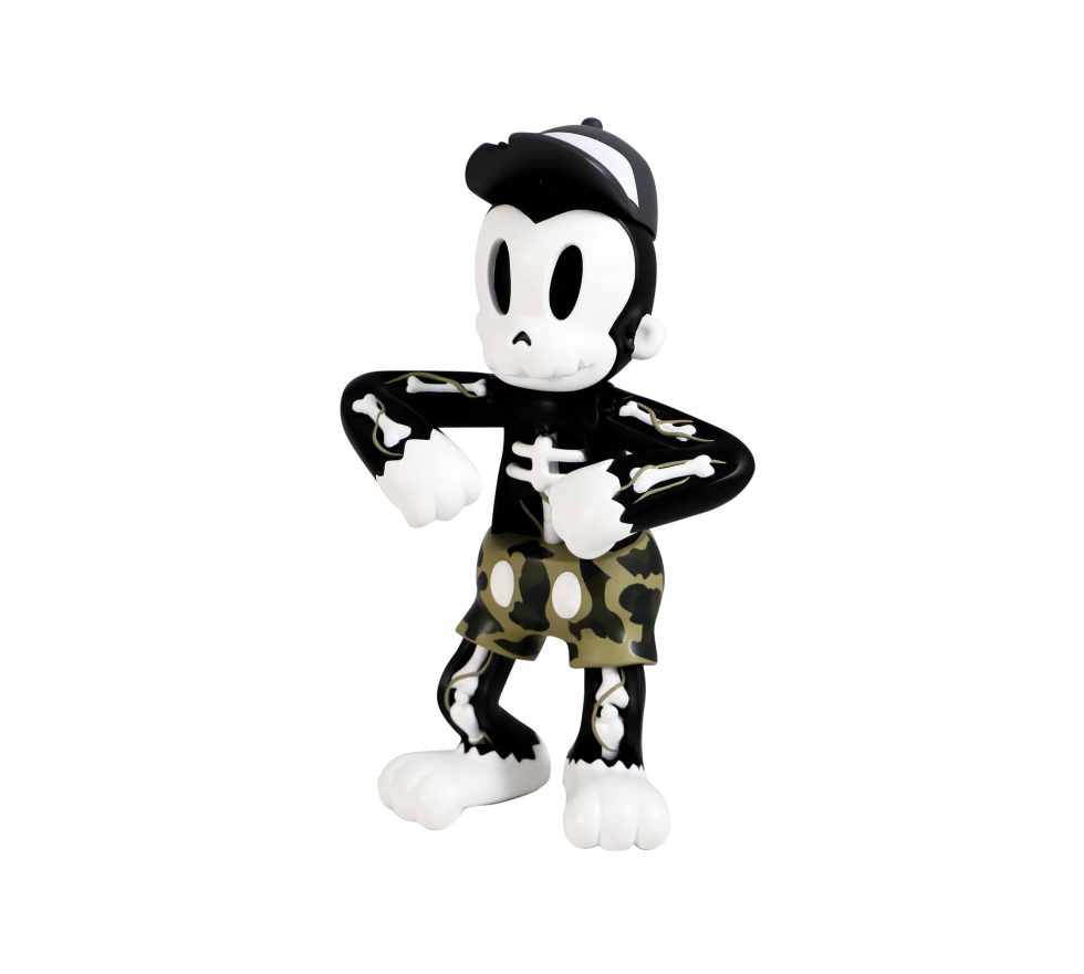HB29-013 – Cote Escriva x Thunder Mates Creepy Monkey Camo Sculpture Limited Edition – Baer & Bosch Auctions