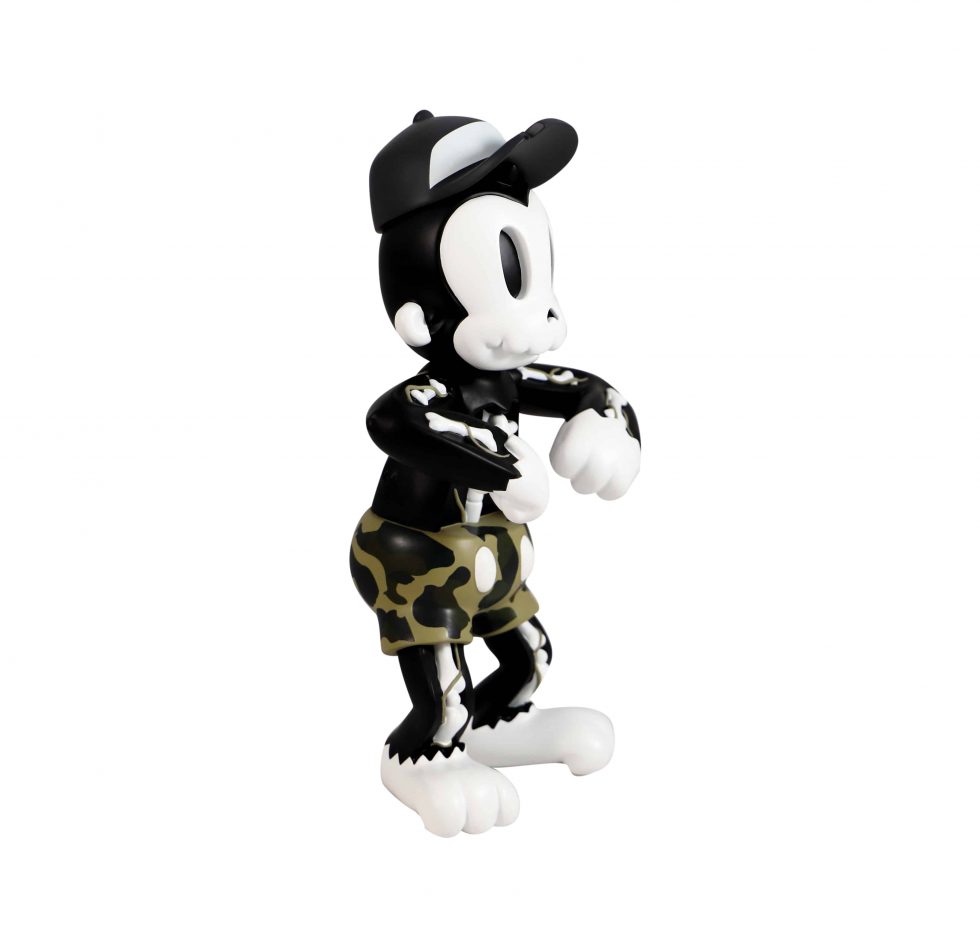 HB29-013 – Cote Escriva x Thunder Mates Creepy Monkey Camo Sculpture Limited Edition – Baer & Bosch Auctions