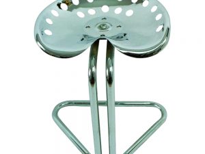 Lot #13073 – Chrome Tractor Seat Stool Furniture Stool