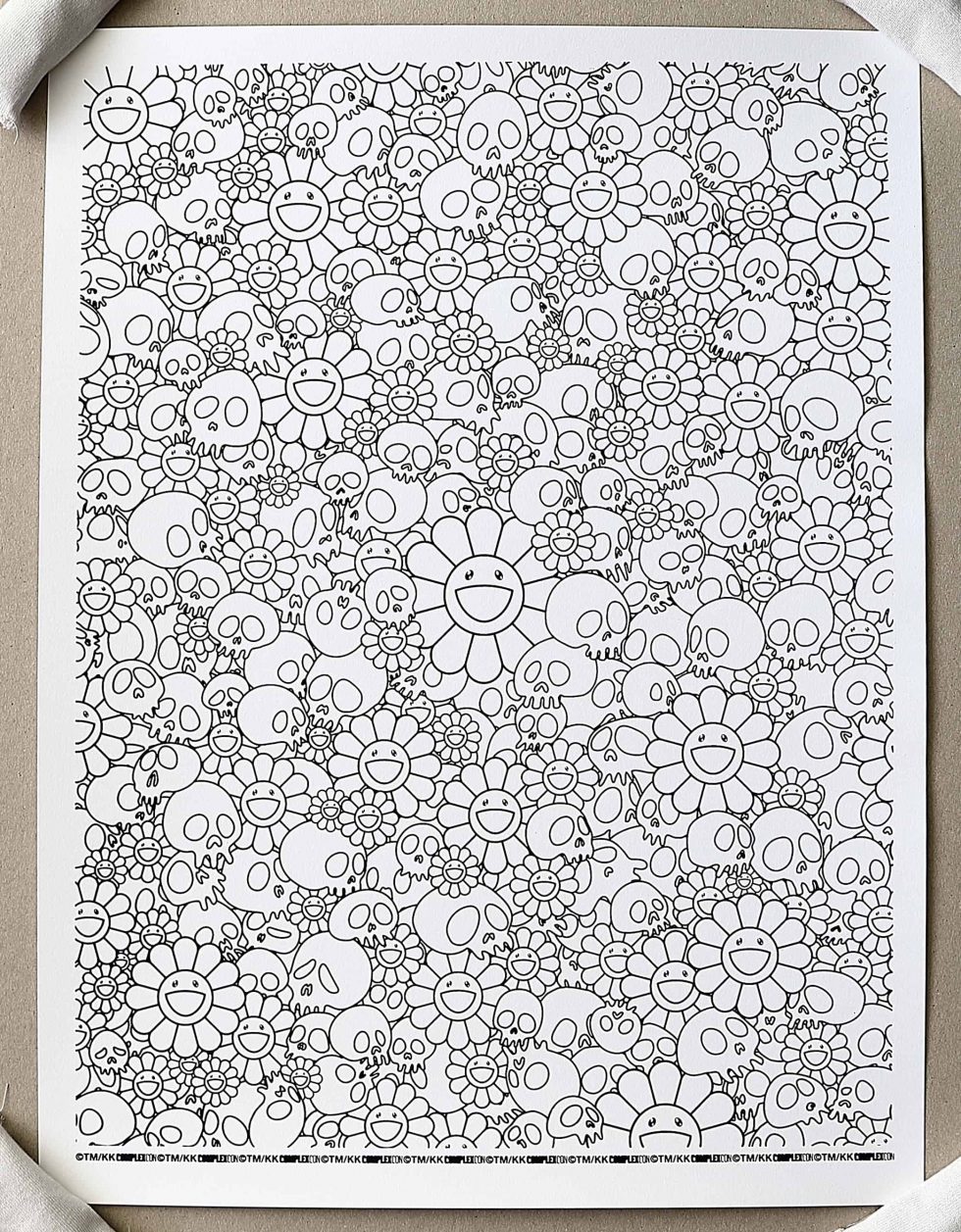 HB29-052 – Takashi Murakami Skulls & Flower x ComplexCon Print – Baer & Bosch Auctions