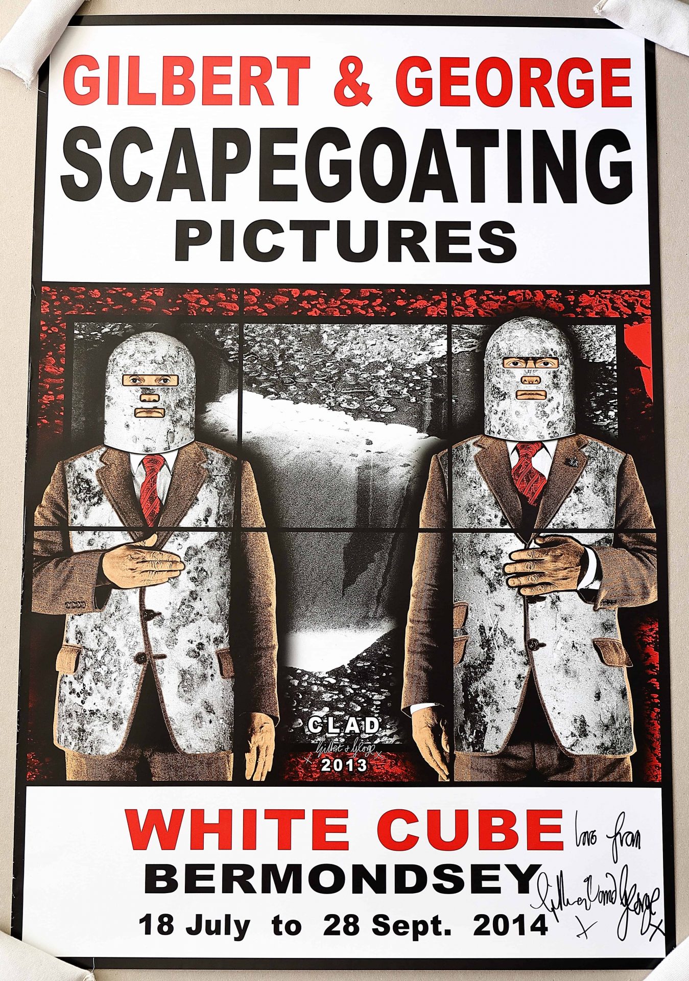 Lot #HB29-071 – Gilbert & George Signed Scapegoating Pictures Clad Poster Lot #HB29-071 – Gilbert & George Signed Scapegoating Pictures Clad Poster Art Lot #HB29-071 – Gilbert & George Signed Scapegoating Pictures Clad Poster Art Gilbert & George