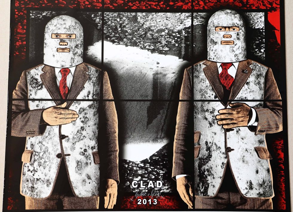 HB29-071 – Gilbert & George Signed Scapegoating Pictures Clad Poster – Baer & Bosch Auctions