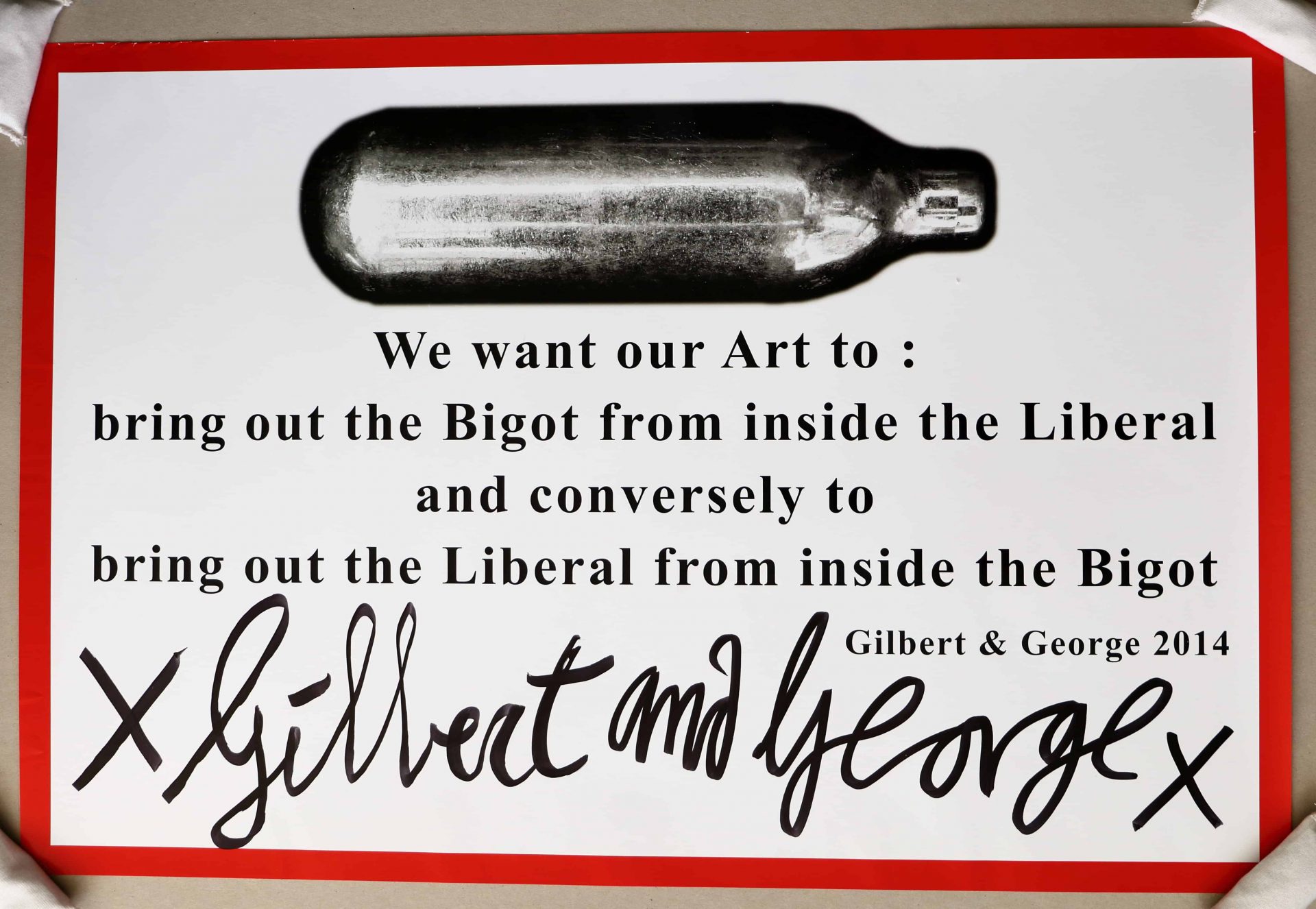 Lot #HB29-075 – Gilbert & George Signed Poster Lot #HB29-075 – Gilbert & George Signed Poster Art Lot #HB29-075 – Gilbert & George Signed Poster Art Gilbert & George
