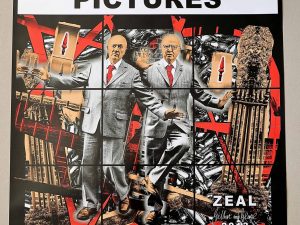 Lot #HB29-074 – Gilbert & George Signed Scapegoating Pictures Zeal Poster Art Gilbert & George