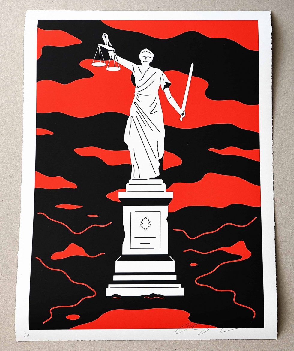 Cleon Peterson Monument To Power Law Ltd Ed 100 – Baer & Bosch Art Auctions
