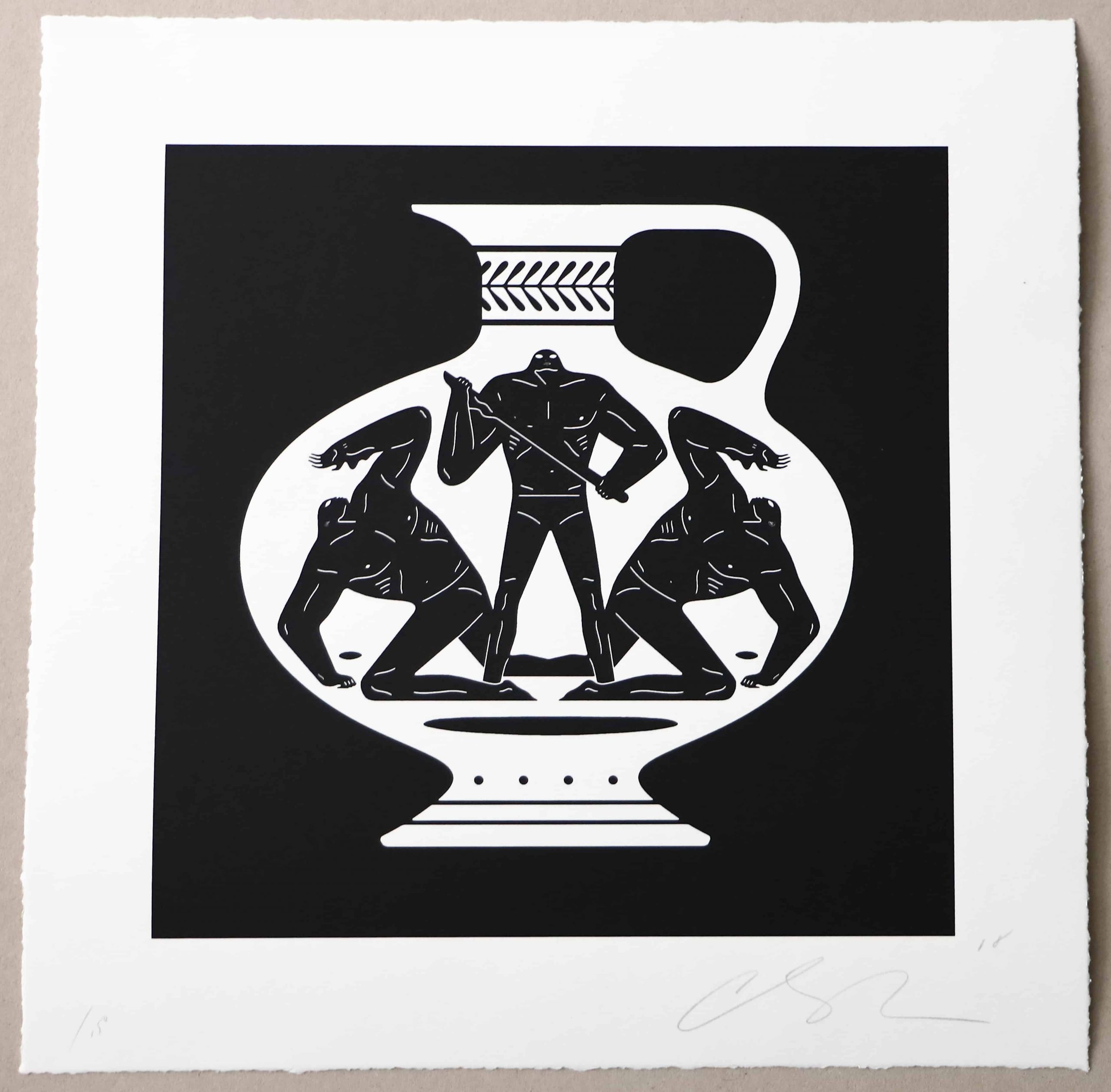 Lot #12912 – Cleon Peterson End Of Empire Aryballos Screen Print White LTD ED 150 Lot #12912 – Cleon Peterson End Of Empire Aryballos Screen Print White LTD ED 150 Art Lot #12912 – Cleon Peterson End Of Empire Aryballos Screen Print White LTD ED 150 Art Cleon Peterson