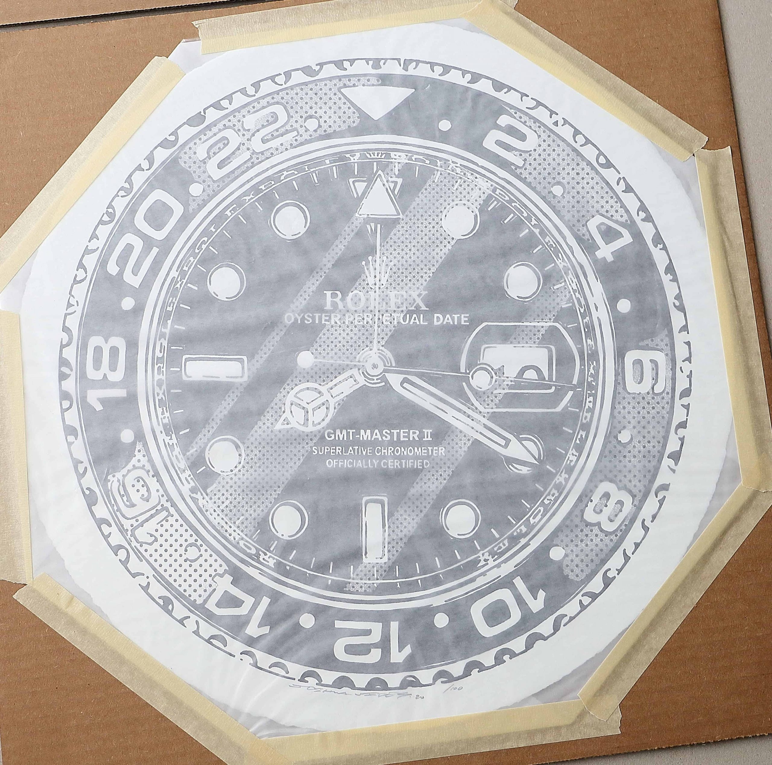 Lot #12849 – Joshua Vides 8:20 Rolex GMT Master II Screen Print Limited Edition Lot #12849 – Joshua Vides 8:20 Rolex GMT Master II Screen Print Limited Edition Joshua Vides Lot #12849 – Joshua Vides 8:20 Rolex GMT Master II Screen Print Limited Edition Joshua Vides Joshua Vides