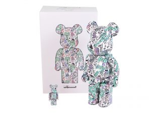 Lot #12352 – Steven Harrington Coastline Bearbrick 400% and 100 % Set Art Toys Steven Harrington