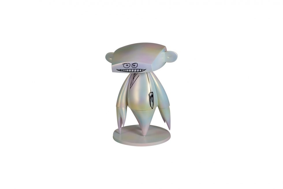 HB29-060 – Futura Laboratories Johnny Iridescent Rainbow Sculpture – Baer & Bosch Auctions