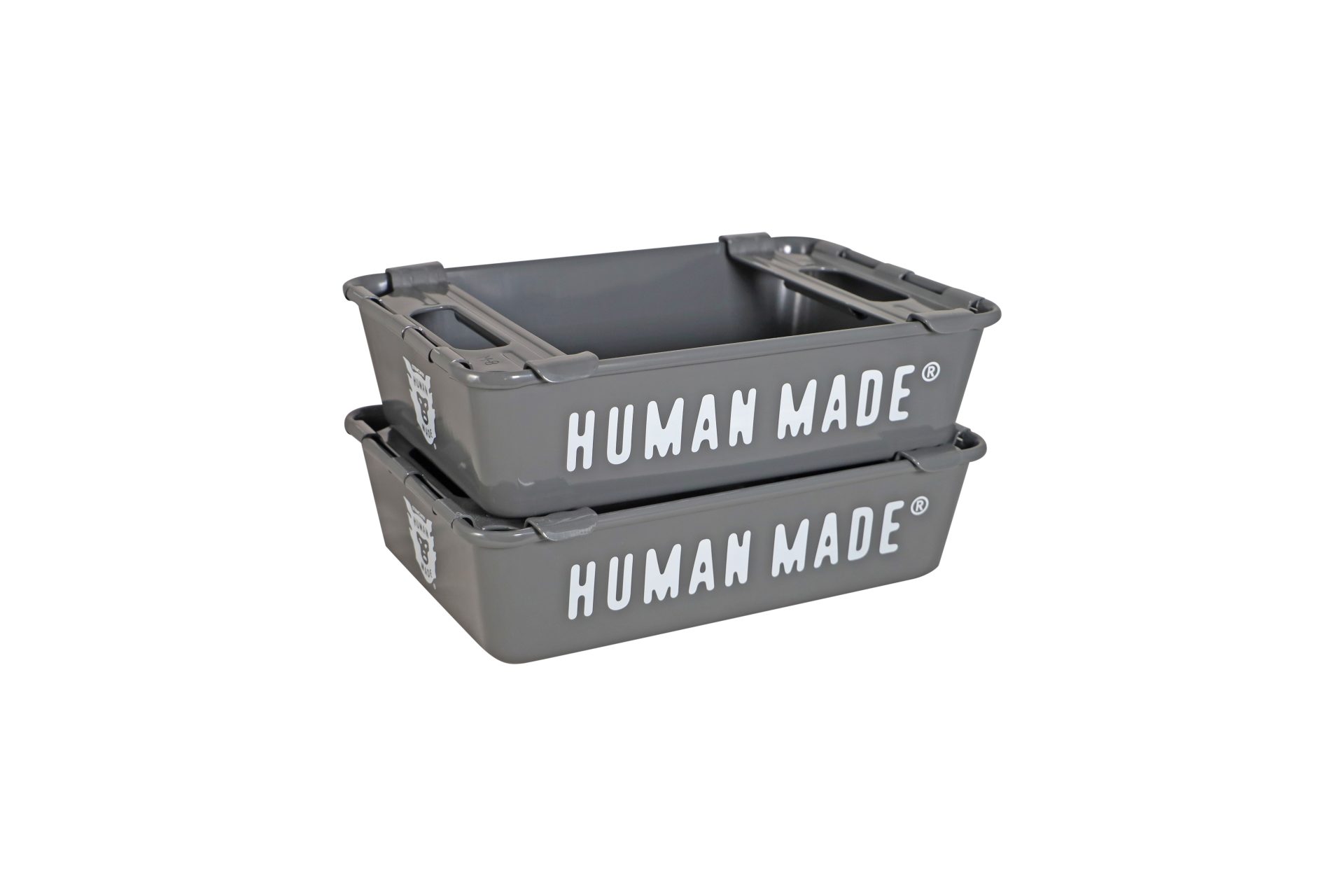 Lot #HB29-066 – Human Made Stacking Box Set of 2 Grey Lot #HB29-066 – Human Made Stacking Box Set of 2 Grey Crates Lot #HB29-066 – Human Made Stacking Box Set of 2 Grey Crates Human Made