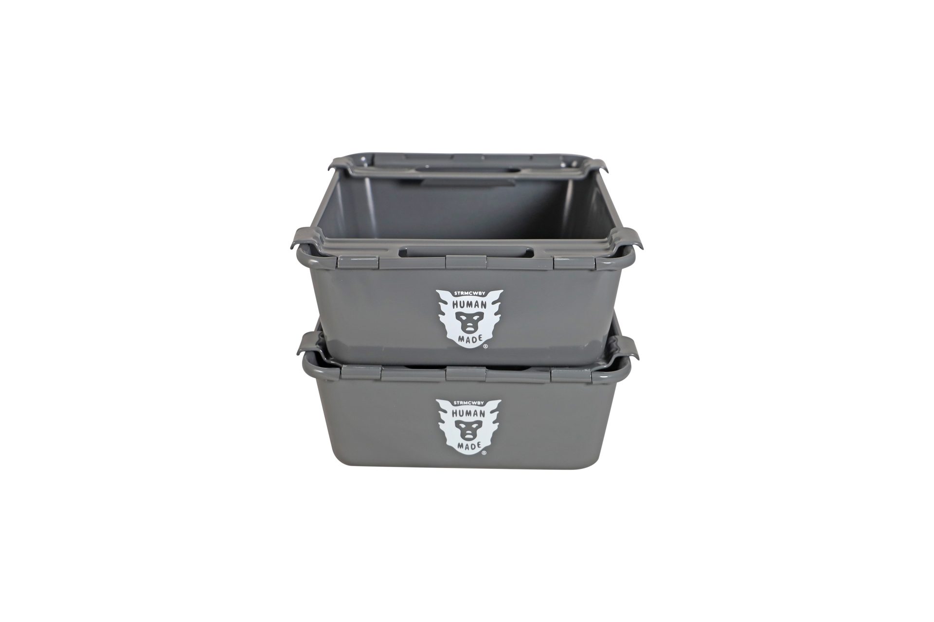 Lot #HB29-066 – Human Made Stacking Box Set of 2 Grey Lot #HB29-066 – Human Made Stacking Box Set of 2 Grey Crates Lot #HB29-066 – Human Made Stacking Box Set of 2 Grey Crates Human Made