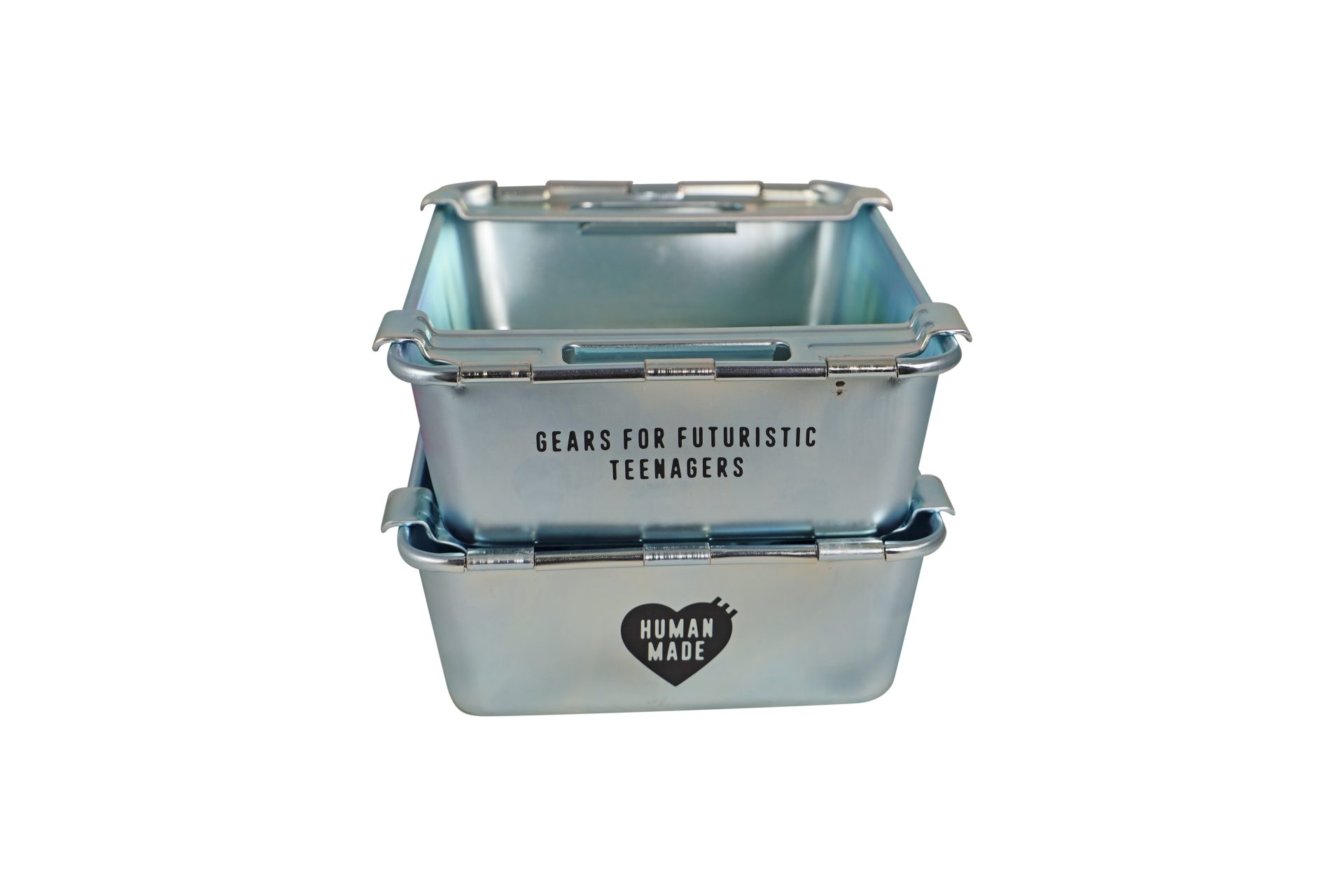Lot #HB29-063 – Human Made Stacking Box Set of 2 Steel Lot #HB29-063 – Human Made Stacking Box Set of 2 Steel Crates Lot #HB29-063 – Human Made Stacking Box Set of 2 Steel Crates Crates