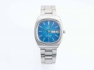 Lot #13097 – Vintage Omega Day Date Seamaster Blue Dial Watch Omega Omega Day Date