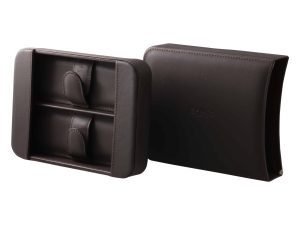 Lot #14725 – Zenith 2 Watch Leather Travel Carrying Box Case Watch Parts & Boxes Zenith Travel Watch Box