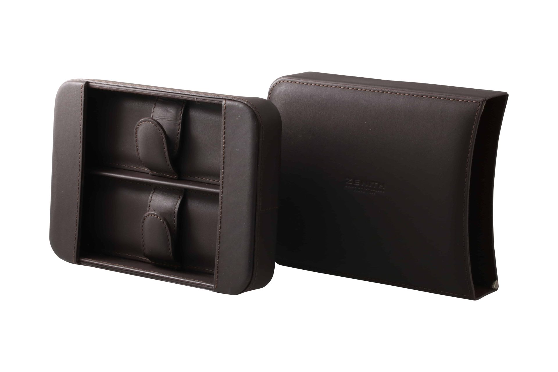 Lot #14725 – Zenith 2 Watch Leather Travel Carrying Box Case Lot #14725 – Zenith 2 Watch Leather Travel Carrying Box Case Watch Parts & Boxes Lot #14725 – Zenith 2 Watch Leather Travel Carrying Box Case Watch Parts & Boxes Zenith Travel Watch Box