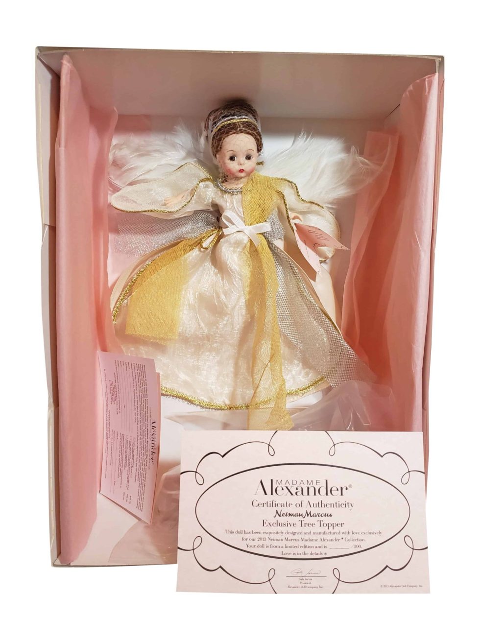 12262 2013 Limited Edition Madame Alexander Angel Neiman Marcus Exclusive Tree Topper NIB – Baer & Bosch