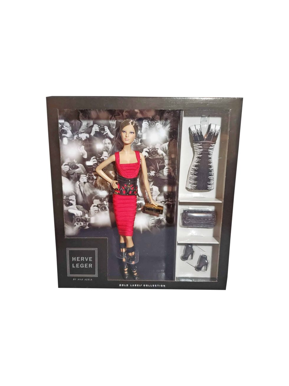 12260 Barbie Herve Leger Max Azria Collectors Doll Gold Label NEW – Baer & Bosch